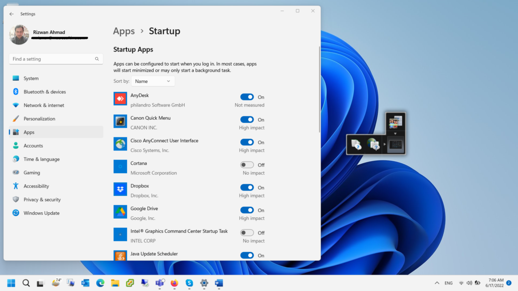Disable Startup Apps in Windows