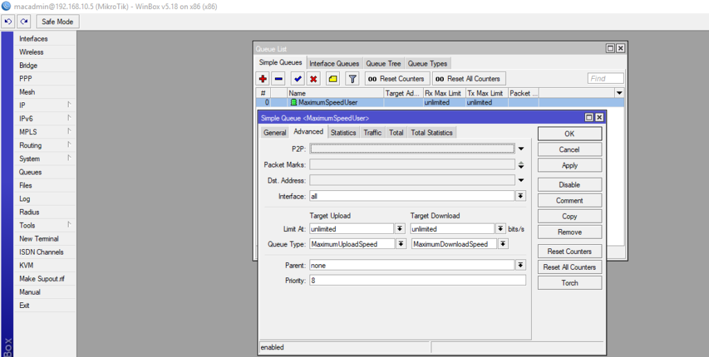 MikroTik Bandwidth Management Using Simple Queue, Advanced