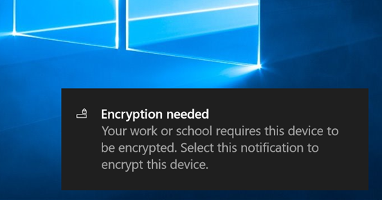 Encryption needed
